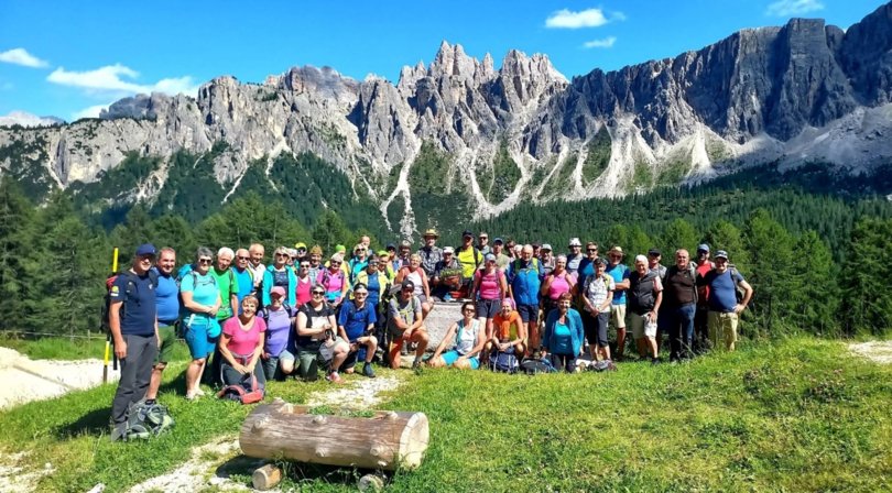 Abb. 7: Gruppenfoto auf der Malga Giau